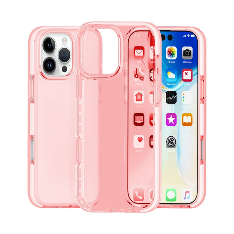 Two-color Shockproof High Transparency TPU Phone Case, For iPhone 16 Pro Max, For iPhone 16 Pro, For iPhone 16 Plus, For iPhone 16, For iPhone 15 Pro Max, For iPhone 15 Pro, For iPhone 15 Plus, For iPhone 15