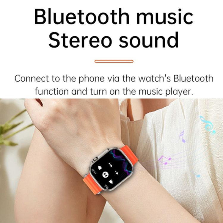 WS-E9 Ultra 2.2 inch IP67 Waterproof Silicone Band Smart Watch, Support Heart Rate / NFC, Silicone Band (Silver), Silicone Band (Blue), Silicone Band (Pink), Silicone Band (Black)