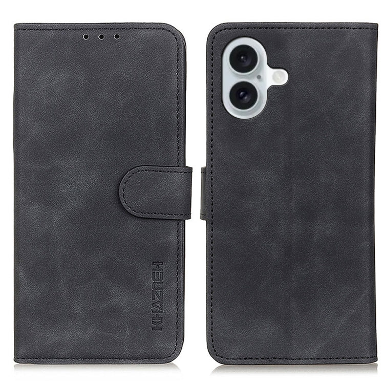 KHAZNEH Retro Texture Leather Phone Case, For iPhone 16 Pro Max, For iPhone 16 Pro, For iPhone 16 Plus, For iPhone 16, For iPhone SE 2024, For iPhone 15 Pro Max, For iPhone 15 Pro, For iPhone 15 Plus