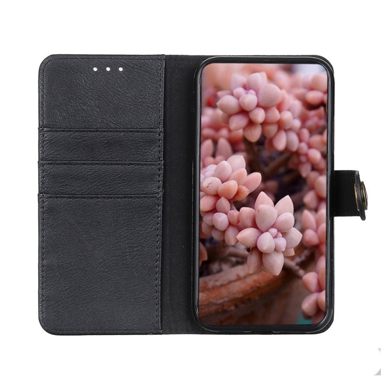 KHAZNEH Cowhide Texture Horizontal Flip Leather Phone Case, For iPhone 15