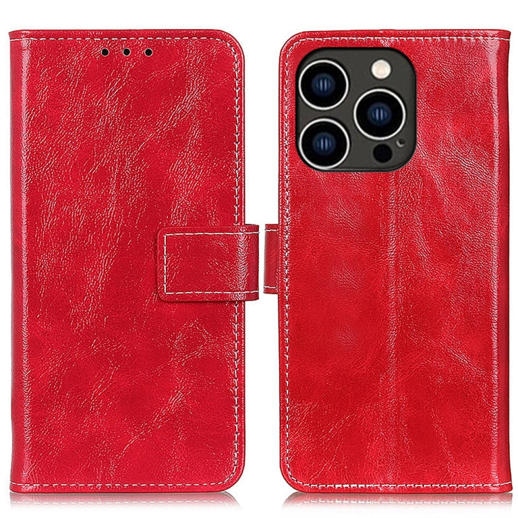 Retro Crazy Horse Texture Horizontal Flip Leather Phone Case, For iPhone 16 Pro Max, For iPhone 16 Pro, For iPhone 16 Plus, For iPhone 16, For iPhone SE 2024, For iPhone 15 Pro Max