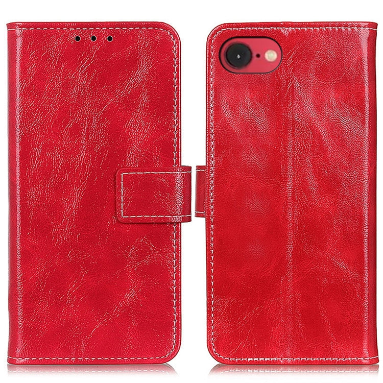 Retro Crazy Horse Texture Horizontal Flip Leather Phone Case, For iPhone 16 Pro Max, For iPhone 16 Pro, For iPhone 16 Plus, For iPhone 16, For iPhone SE 2024, For iPhone 15 Pro Max