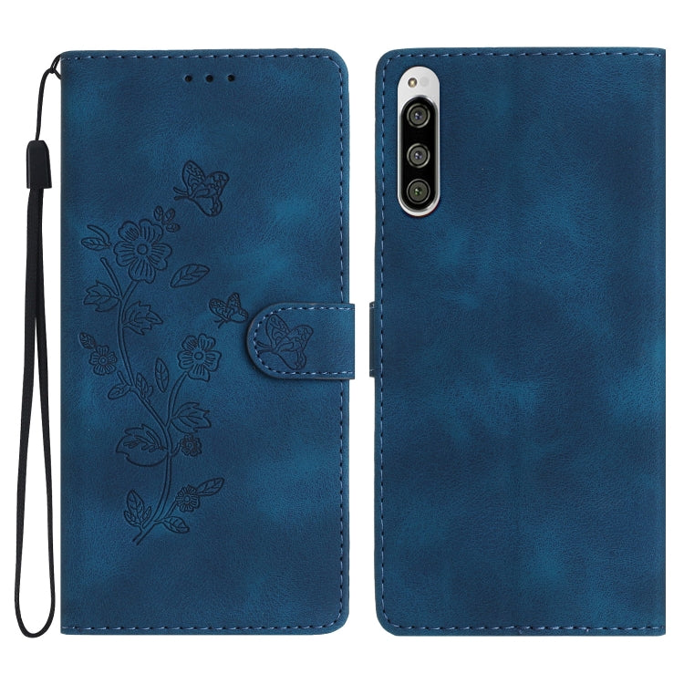 Flower Butterfly Embossing Pattern Leather Phone Case, For Sony Xperia L4, For Sony Xperia 5, For Sony Xperia L3, For Sony Xperia 10