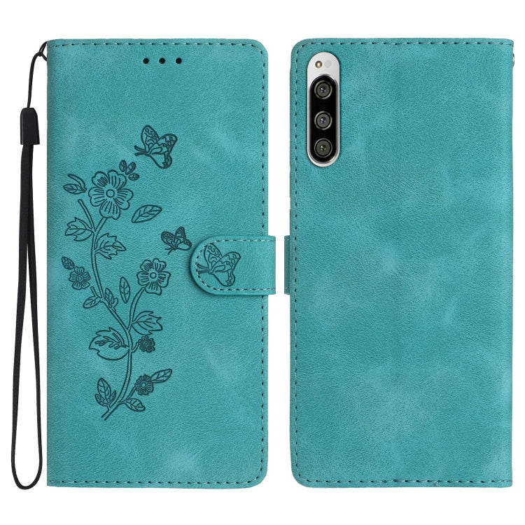 Flower Butterfly Embossing Pattern Leather Phone Case, For Sony Xperia L4, For Sony Xperia 5, For Sony Xperia L3, For Sony Xperia 10