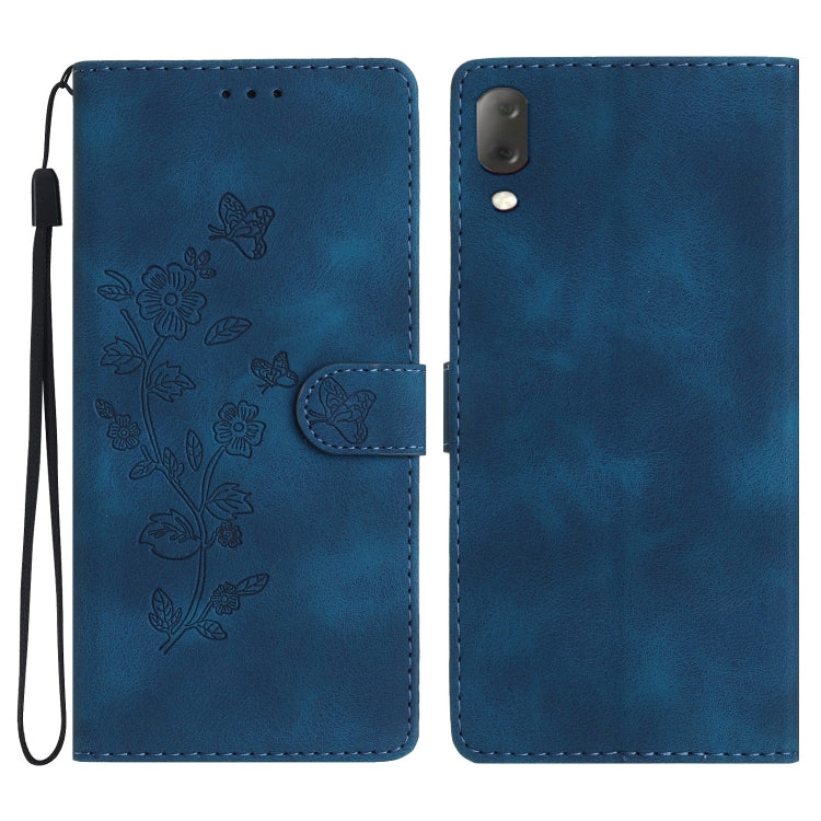 Flower Butterfly Embossing Pattern Leather Phone Case, For Sony Xperia L4, For Sony Xperia 5, For Sony Xperia L3, For Sony Xperia 10