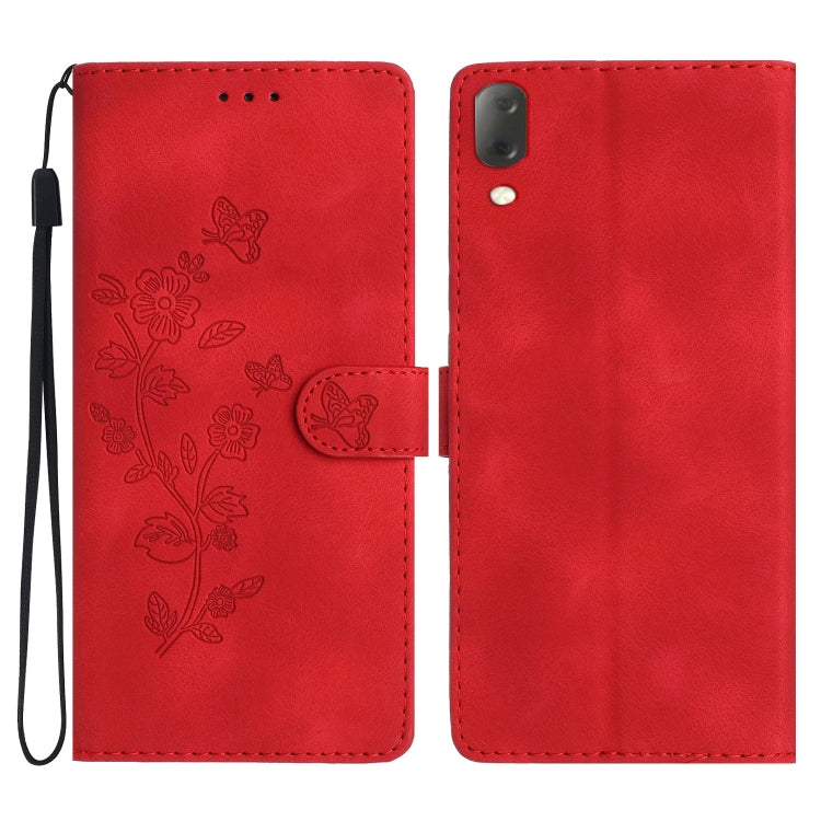 Flower Butterfly Embossing Pattern Leather Phone Case, For Sony Xperia L4, For Sony Xperia 5, For Sony Xperia L3, For Sony Xperia 10