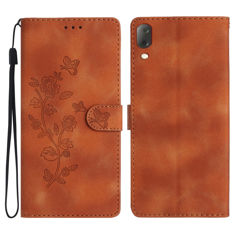 Flower Butterfly Embossing Pattern Leather Phone Case, For Sony Xperia L4, For Sony Xperia 5, For Sony Xperia L3, For Sony Xperia 10