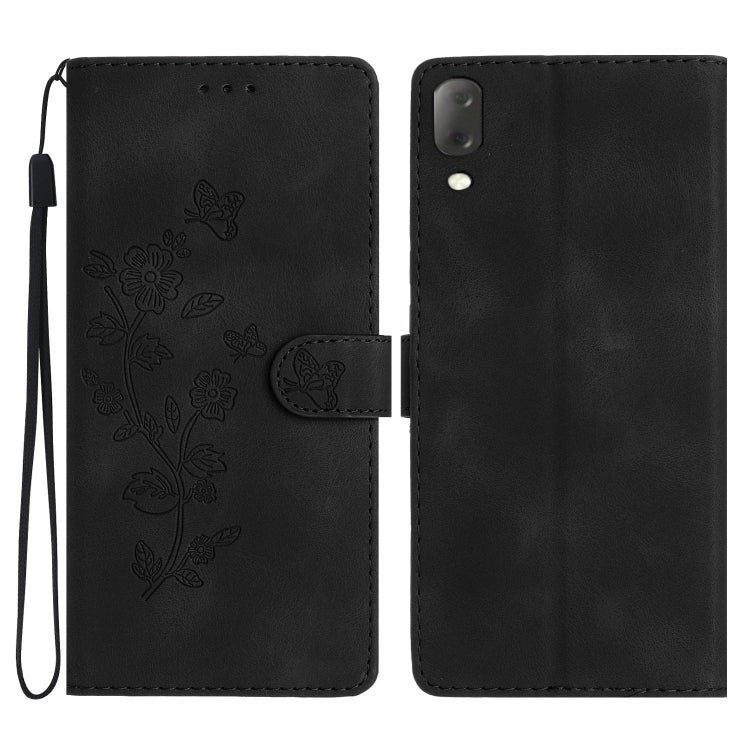 Flower Butterfly Embossing Pattern Leather Phone Case, For Sony Xperia L4, For Sony Xperia 5, For Sony Xperia L3, For Sony Xperia 10