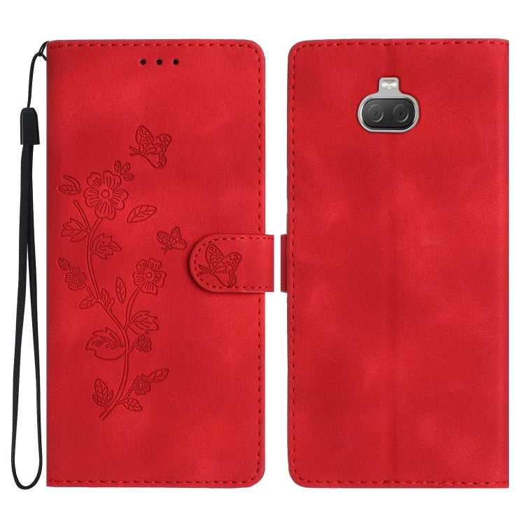 Flower Butterfly Embossing Pattern Leather Phone Case, For Sony Xperia L4, For Sony Xperia 5, For Sony Xperia L3, For Sony Xperia 10