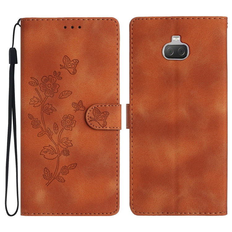 Flower Butterfly Embossing Pattern Leather Phone Case, For Sony Xperia L4, For Sony Xperia 5, For Sony Xperia L3, For Sony Xperia 10