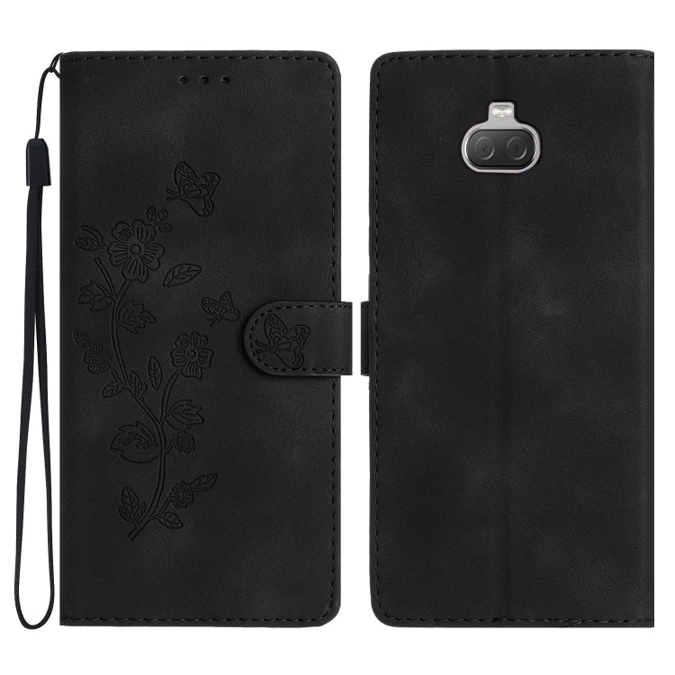 Flower Butterfly Embossing Pattern Leather Phone Case, For Sony Xperia L4, For Sony Xperia 5, For Sony Xperia L3, For Sony Xperia 10