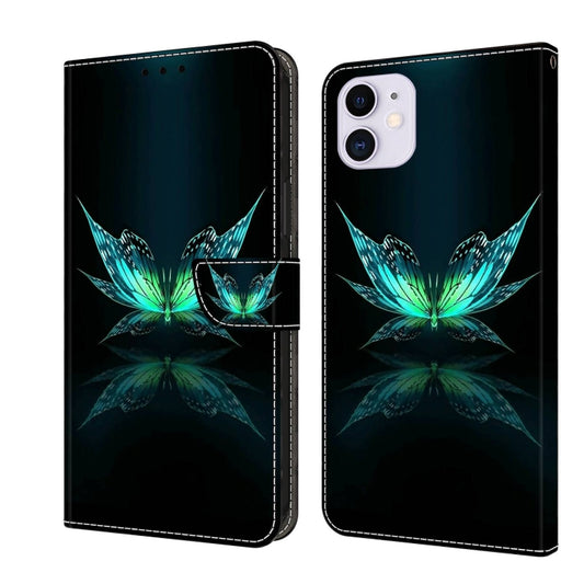Crystal 3D Shockproof Protective Leather Phone Case, For iPhone 11