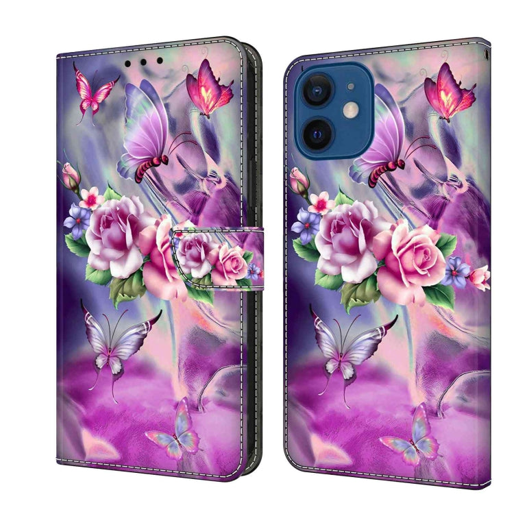 Crystal 3D Shockproof Protective Leather Phone Case, For iPhone 12 mini / 13 mini
