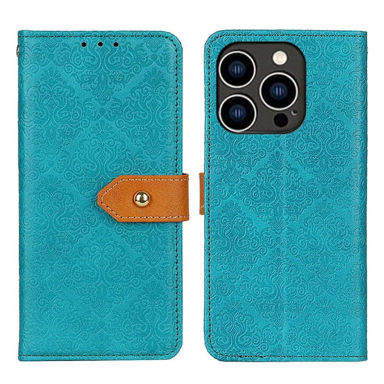 European Floral Embossed Leather Phone Case, For iPhone 16 Pro Max, For iPhone 16 Pro, For iPhone 16 Plus, For iPhone 16, For iPhone SE 2024, For iPhone 15 Pro Max, For iPhone 15 Pro, For iPhone 15 Plus, For iPhone 15