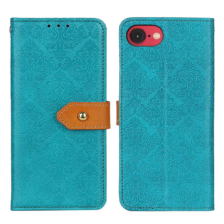 European Floral Embossed Leather Phone Case, For iPhone 16 Pro Max, For iPhone 16 Pro, For iPhone 16 Plus, For iPhone 16, For iPhone SE 2024, For iPhone 15 Pro Max, For iPhone 15 Pro, For iPhone 15 Plus, For iPhone 15