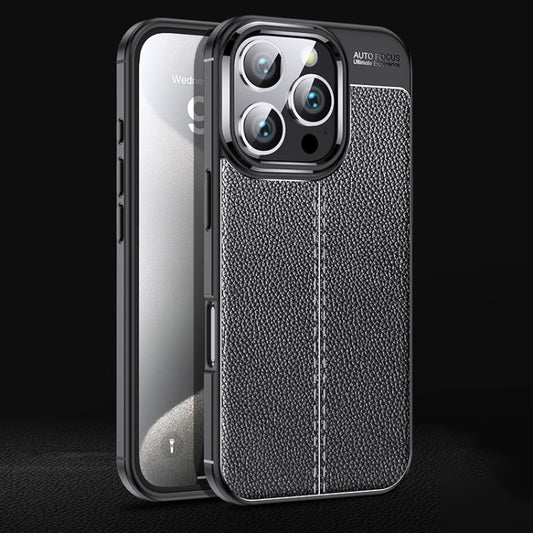 Litchi Texture Shockproof TPU Phone Case, For iPhone 16 Pro Max, For iPhone 16 Pro, For iPhone 16 Plus, For iPhone 16, For iPhone SE 2024, For iPhone 15 Pro Max, For iPhone 15 Pro, For iPhone 15 Plus, For iPhone 15