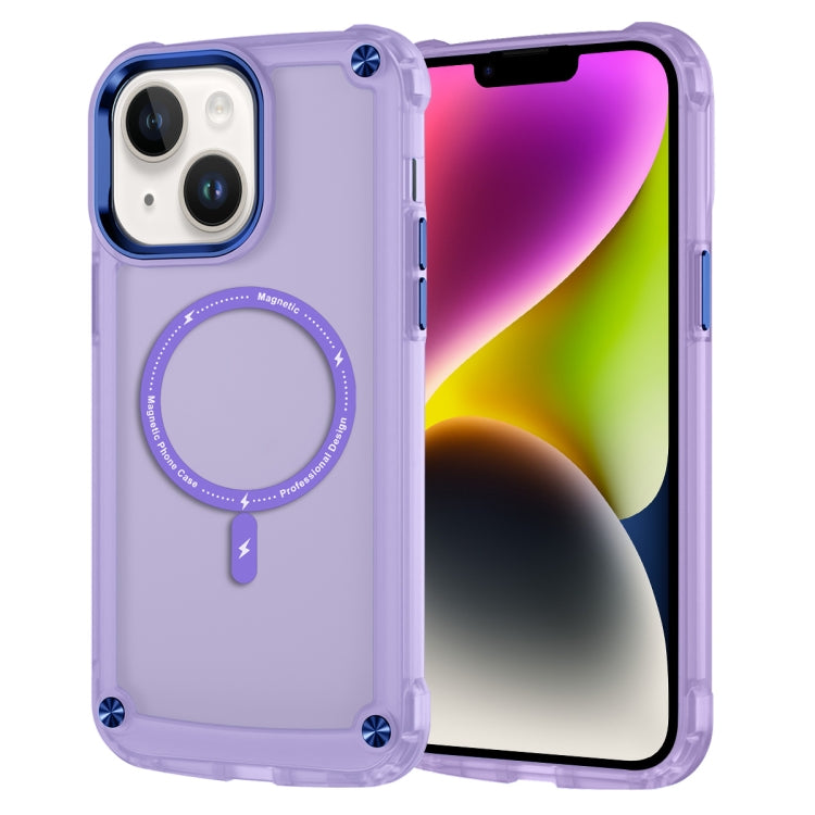 Skin Feel TPU + PC MagSafe Magnetic Phone Case, For iPhone 16 Pro Max, For iPhone 16 Pro, For iPhone 16 Plus, For iPhone 16, For iPhone 15 Pro Max, For iPhone 15 Pro, For iPhone 15 Plus, For iPhone 15