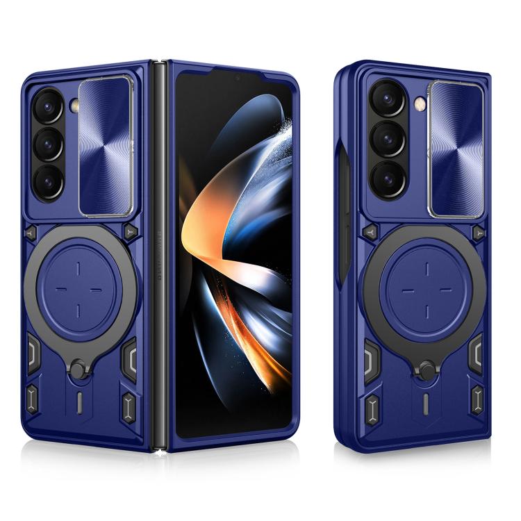 CD Texture Sliding Camshield Magnetic Holder Phone Case