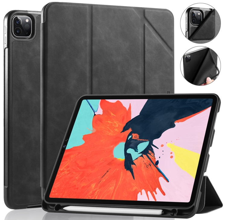 DG.MING See Series Horizontal Flip Leather Case ，with Holder & Pen Tray, For iPad Pro 11 (2020)