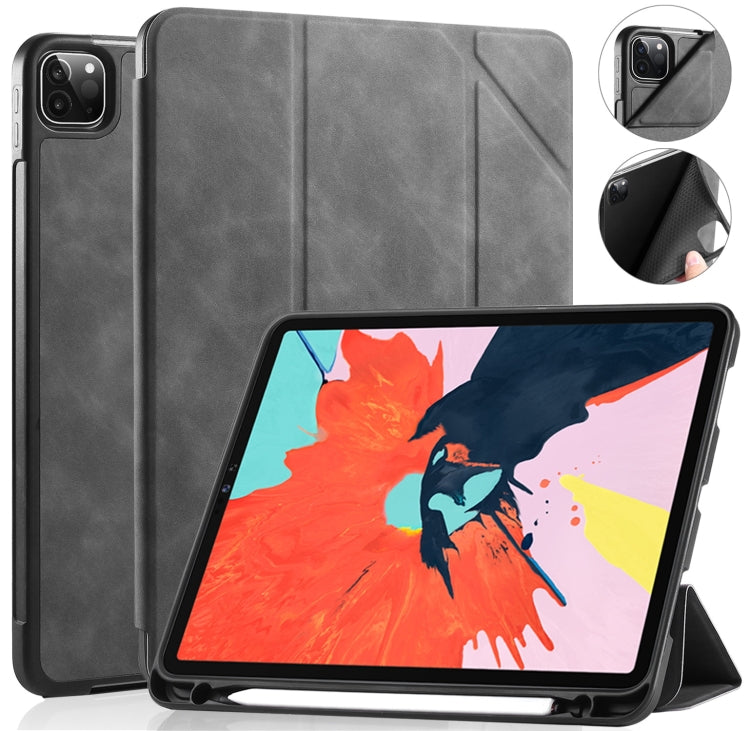 DG.MING See Series Horizontal Flip Leather Case ，with Holder & Pen Tray, For iPad Pro 11 (2020)