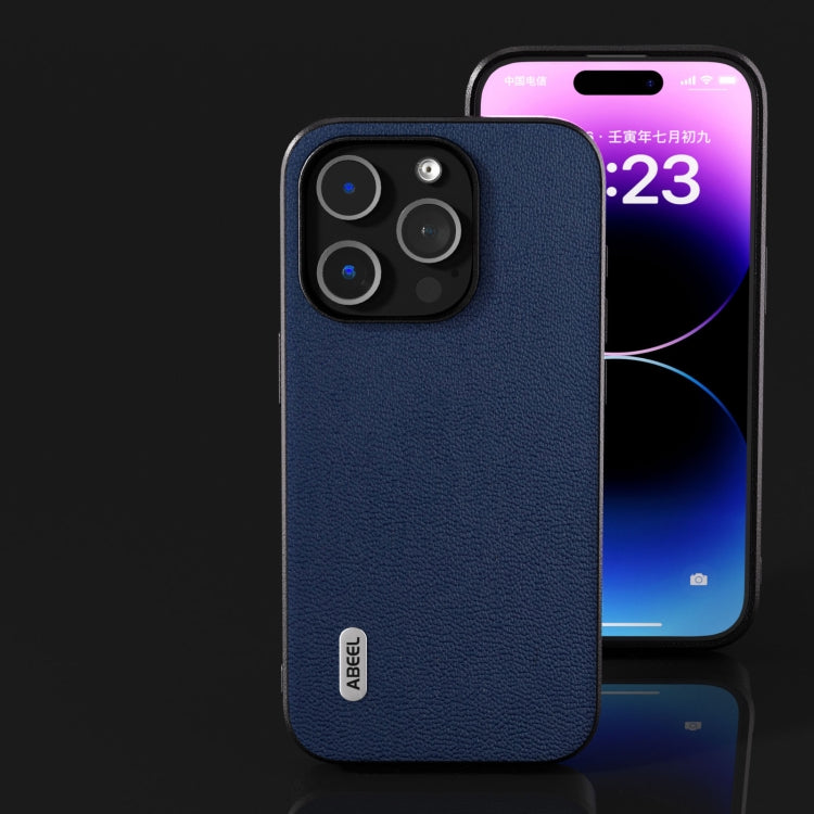 ABEEL Genuine Leather Luolai Series Phone Case, For iPhone 15 Plus, For iPhone 15, For iPhone 14 Plus, For iPhone 14, For iPhone 14 Pro, For iPhone 14 Pro Max
