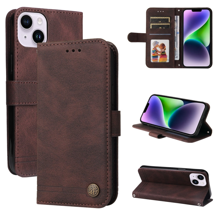 Skin Feel Life Tree Leather Phone Case, For iPhone 15 Pro, For iPhone 15 Plus, For iPhone 15