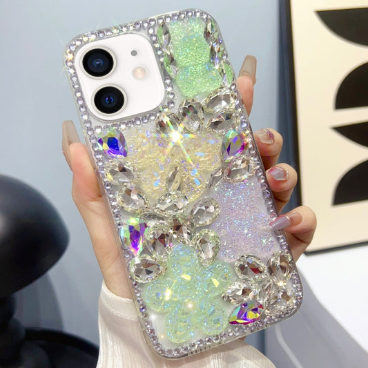 Ice Crystal Bow Knot Full Diamond TPU Phone Case, For iPhone 14 Plus, For iPhone 14, For iPhone 14 Pro, For iPhone 14 Pro Max, For iPhone 13 Pro Max, For iPhone 13 Pro, For iPhone 13, For iPhone 12, For iPhone 12 Pro Max, For iPhone 12 Pro�������������...