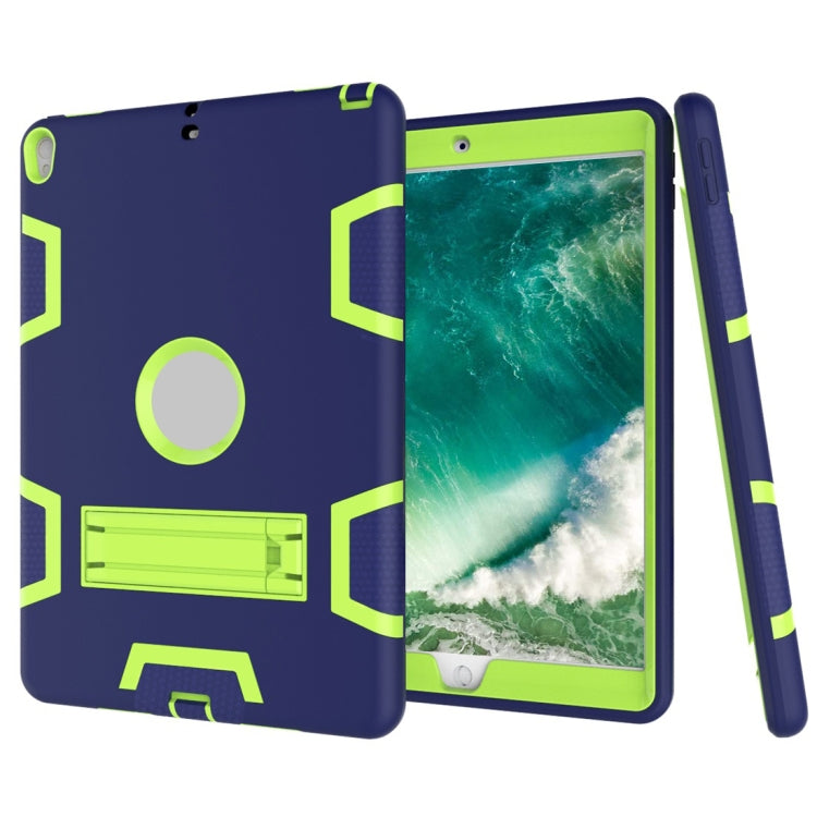 Shockproof PC + Silicone Protective Case，with Holder, For iPad 9.7(2017), For iPad Pro 10.5 inch (2017)