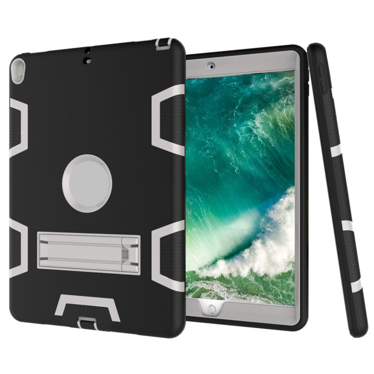 Shockproof PC + Silicone Protective Case，with Holder, For iPad 9.7(2017), For iPad Pro 10.5 inch (2017)