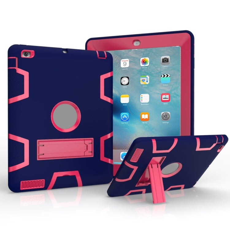 Shockproof PC + Silicone Protective Case，with Holder, For iPad Pro 11 (2018), For iPad 4 / 3 / 2 / 1