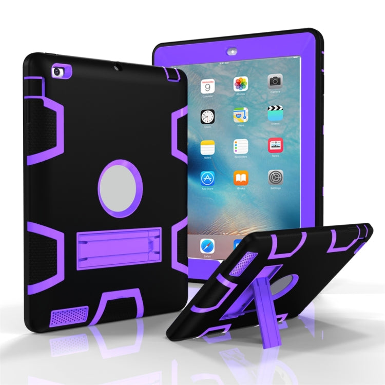 Shockproof PC + Silicone Protective Case，with Holder, For iPad Pro 11 (2018), For iPad 4 / 3 / 2 / 1