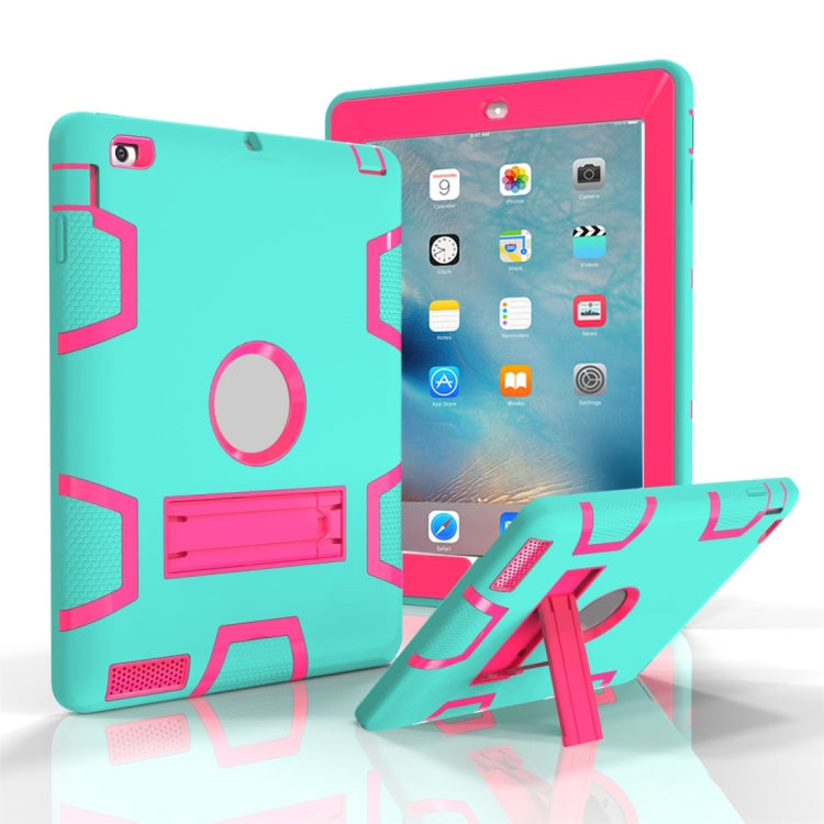 Shockproof PC + Silicone Protective Case，with Holder, For iPad Pro 11 (2018), For iPad 4 / 3 / 2 / 1