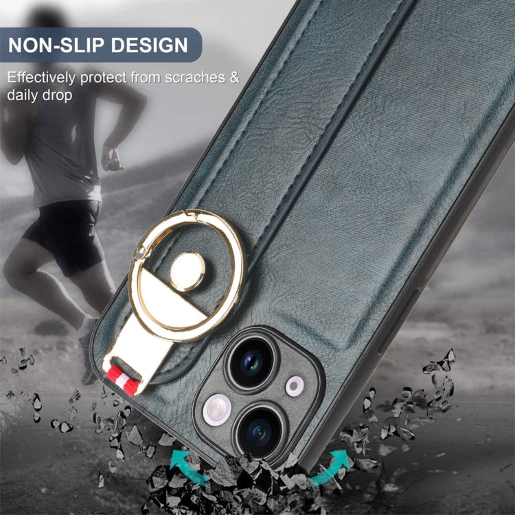 Wristband Leather Back Phone Case, For iPhone 13, For iPhone 13 mini, For iPhone 12, For iPhone 12 Pro Max