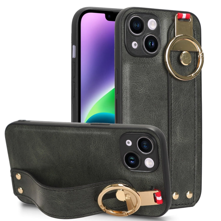 Wristband Leather Back Phone Case, For iPhone 13, For iPhone 13 mini, For iPhone 12, For iPhone 12 Pro Max