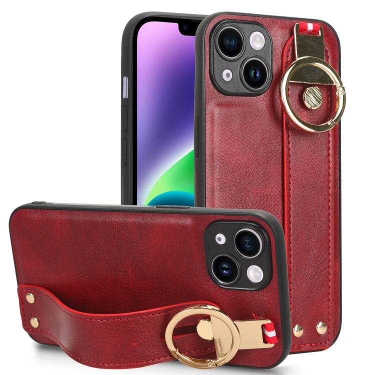 Wristband Leather Back Phone Case, For iPhone 13, For iPhone 13 mini, For iPhone 12, For iPhone 12 Pro Max