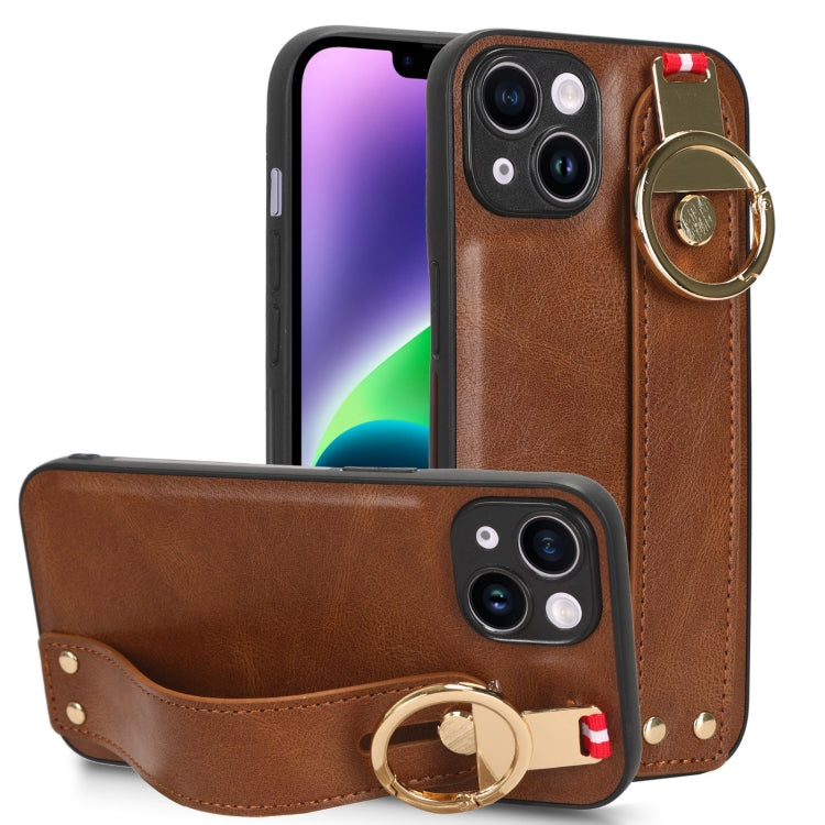 Wristband Leather Back Phone Case, For iPhone 13, For iPhone 13 mini, For iPhone 12, For iPhone 12 Pro Max