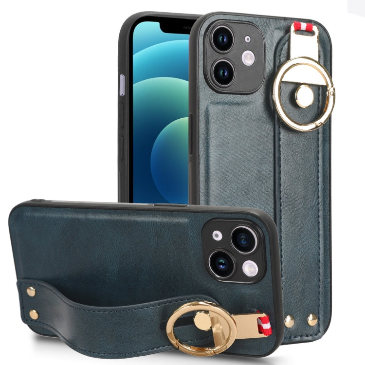 Wristband Leather Back Phone Case, For iPhone 13, For iPhone 13 mini, For iPhone 12, For iPhone 12 Pro Max