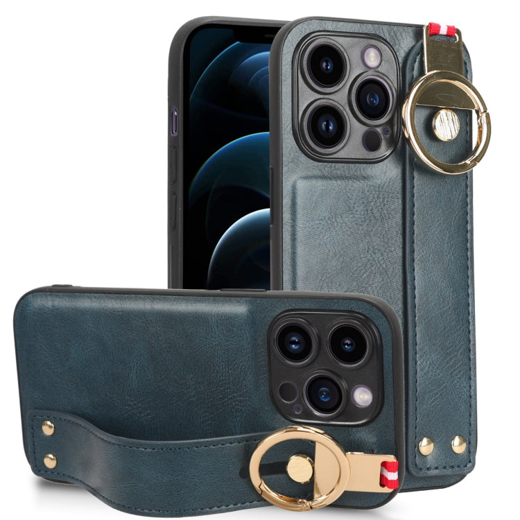 Wristband Leather Back Phone Case, For iPhone 13, For iPhone 13 mini, For iPhone 12, For iPhone 12 Pro Max