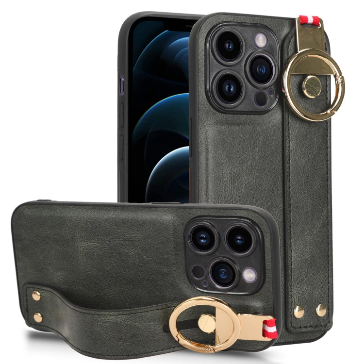 Wristband Leather Back Phone Case, For iPhone 13, For iPhone 13 mini, For iPhone 12, For iPhone 12 Pro Max