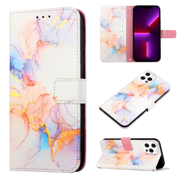 PT003 Marble Pattern Flip Leather Phone Case, For iPhone 15 Pro, For iPhone 15 Plus, For iPhone 15, For iPod Touch 7 / 6 / 5