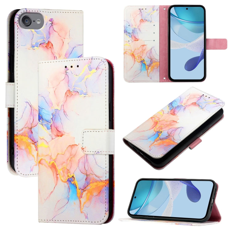 PT003 Marble Pattern Flip Leather Phone Case, For iPhone 15 Pro, For iPhone 15 Plus, For iPhone 15, For iPod Touch 7 / 6 / 5