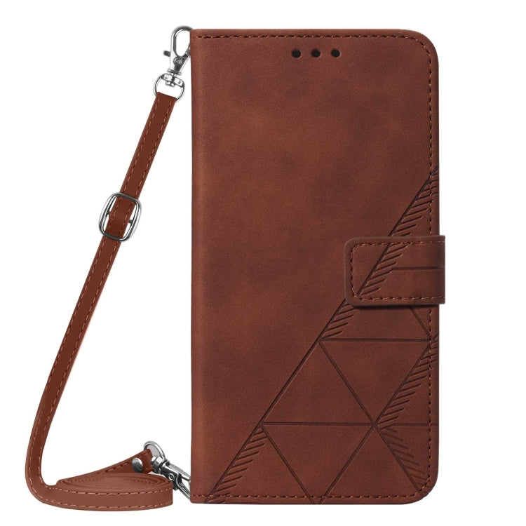 Crossbody 3D Embossed Flip Leather Phone Case, For iPhone 15 Pro, For iPhone 15 Plus, For iPhone 15, For iPod Touch 7 / 6 / 5