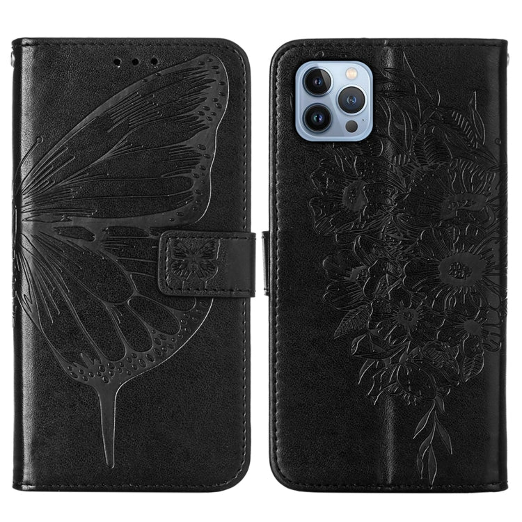 Embossed Butterfly Leather Phone Case, For iPhone 15, For iPod Touch 7 / 6 / 5