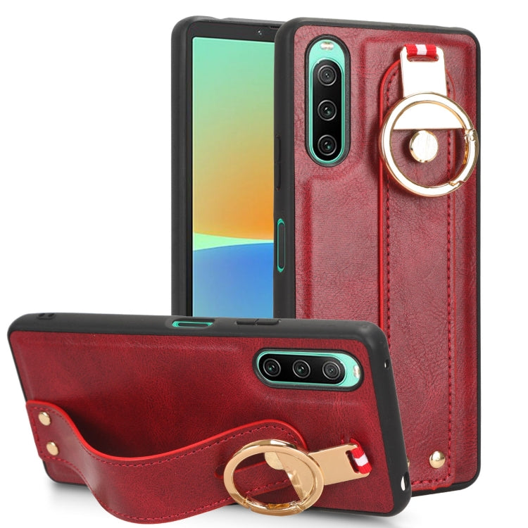 Wristband Leather Back Phone Case, For Sony Xperia 10 III, For Sony Xperia 1 III