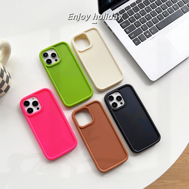 Shockproof Frame Frosted TPU Phone Case, For iPhone 15 Pro Max, For iPhone 15 Pro, For iPhone 15 Plus, For iPhone 15