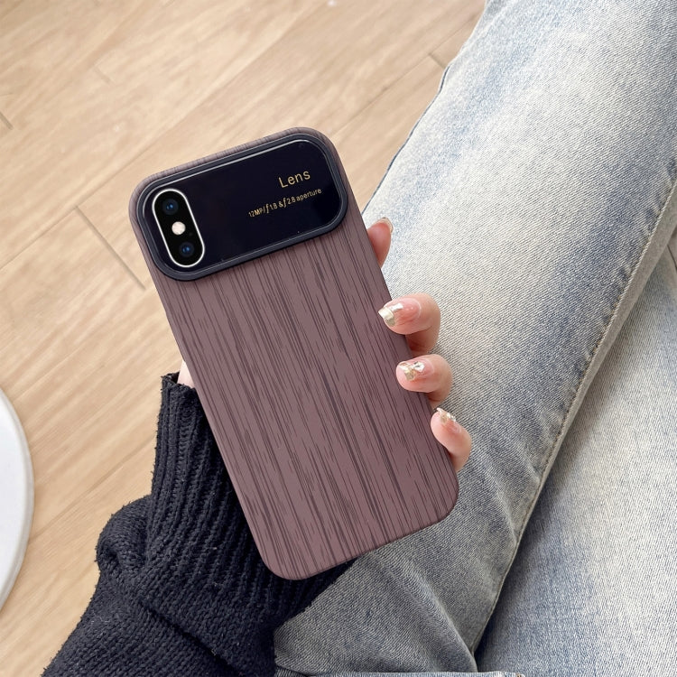 Wood Grain TPU Phone Case with Lens Film, For iPhone 11 Pro, For iPhone X / XS, For iPhone XR, For iPhone XS Max