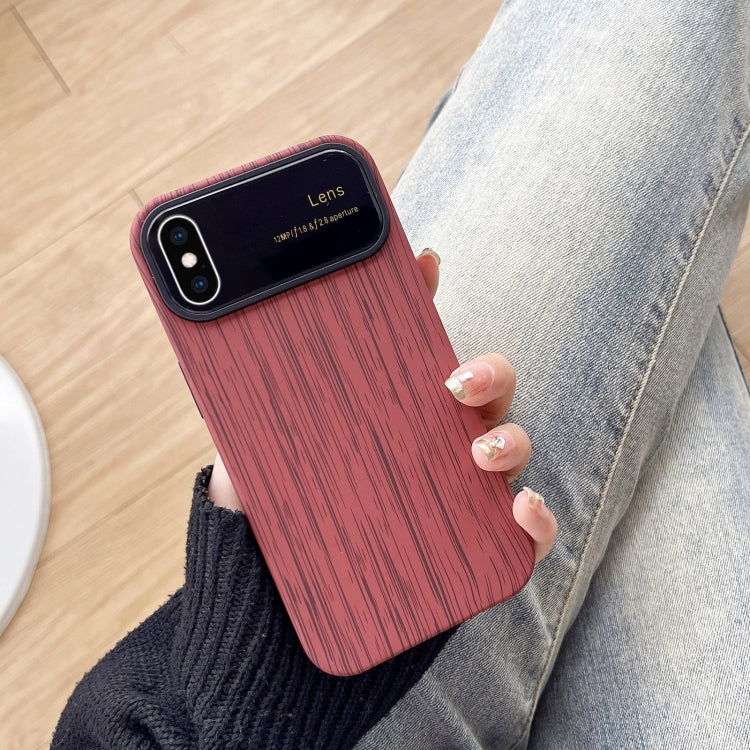 Wood Grain TPU Phone Case with Lens Film, For iPhone 11 Pro, For iPhone X / XS, For iPhone XR, For iPhone XS Max