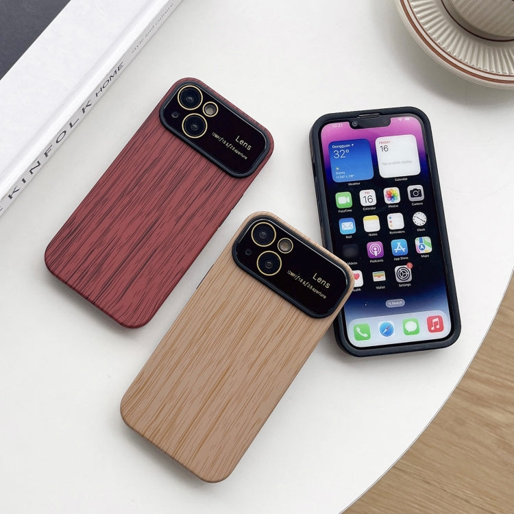 Wood Grain TPU Phone Case with Lens Film, For iPhone 11 Pro, For iPhone X / XS, For iPhone XR, For iPhone XS Max