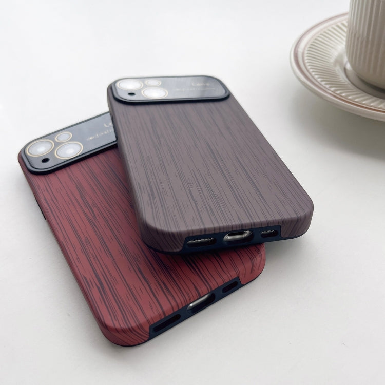 Wood Grain TPU Phone Case with Lens Film, For iPhone 11 Pro, For iPhone X / XS, For iPhone XR, For iPhone XS Max