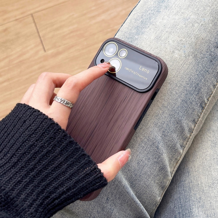 Wood Grain TPU Phone Case with Lens Film, For iPhone 11 Pro, For iPhone X / XS, For iPhone XR, For iPhone XS Max